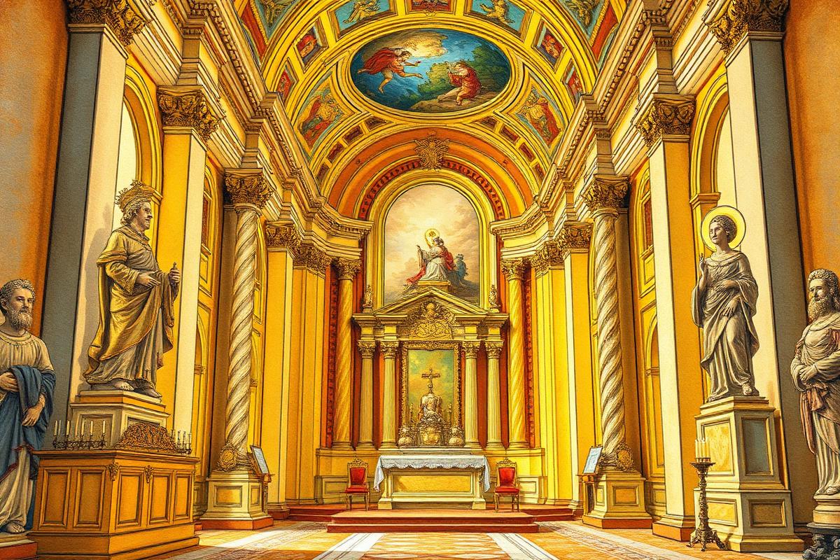 Tákosi református templom („mezítlábas Notre-Dame”) – Barokk stílusú templom illusztrációja